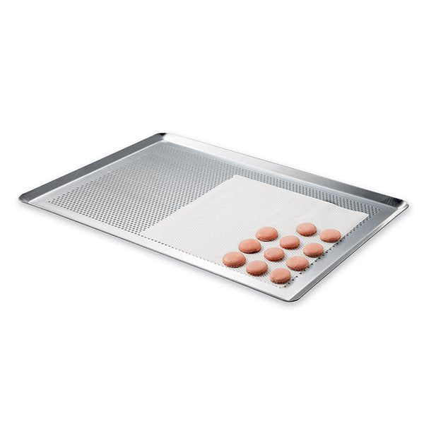 Lot Plaque à pâtisserie perforée 40 cm et tapis de cuisson pro Mathon - Mathon - 6