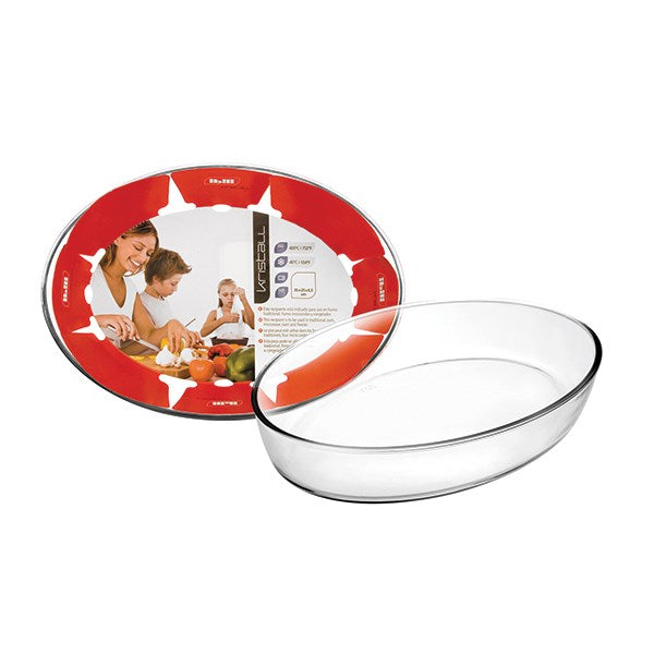 Plat en verre Kristall ovale 35 cm Ibili - Mathon