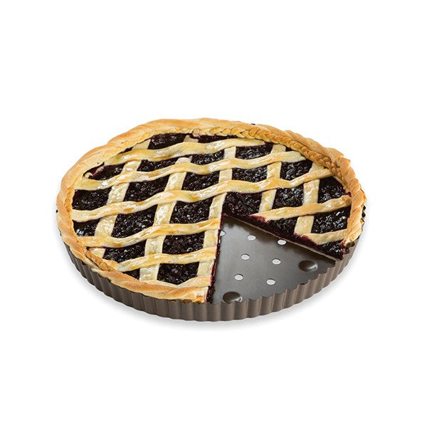 Tourtière perforée acier revêtu antiadhérent 30 cm Mathon - Mathon - 4