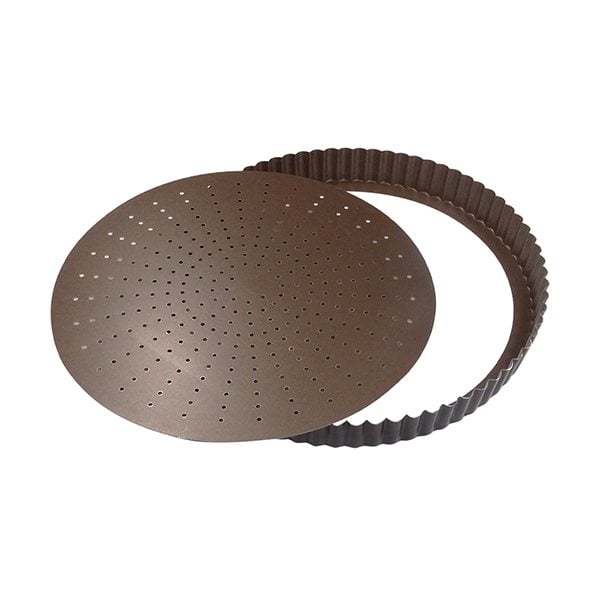 Tourtière fond amovible perforé antiadhérent 24 cm Gobel - Mathon
