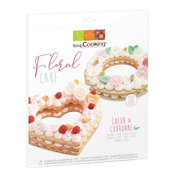Kit Floral cake - Cœur et Couronne Scrapcooking - Mathon - 3