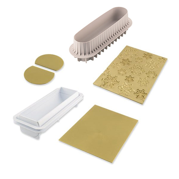 Kit pour bûche glacée Frozen et moule à insert Silikomart - Mathon - 2