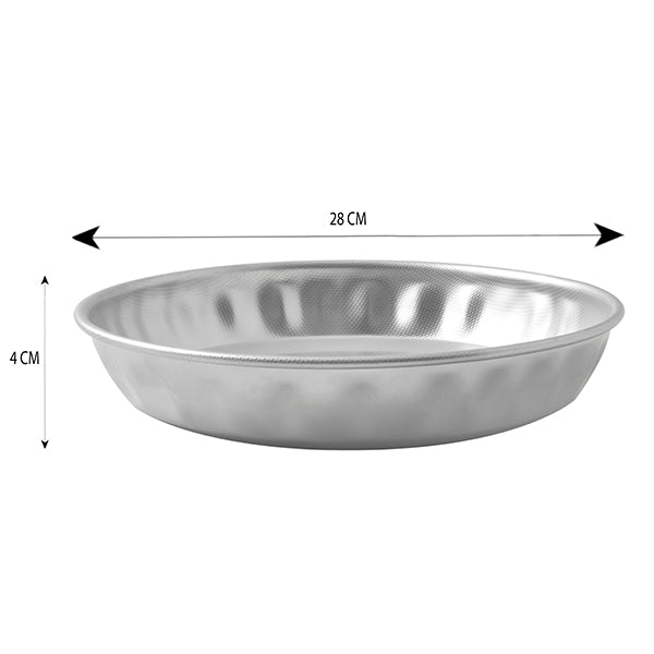 Moule à tarte en inox 28 cm  Steel Pan - Mathon - 3