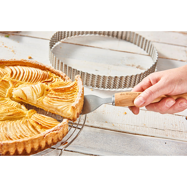 Cercle à tarte perforé cannelé acier inoxydable 28 cm De Buyer - Mathon - 3