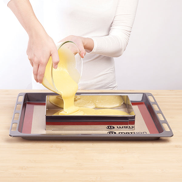 Lot cercle et rectangle à gâteau extensibles Mathon - Mathon - 5