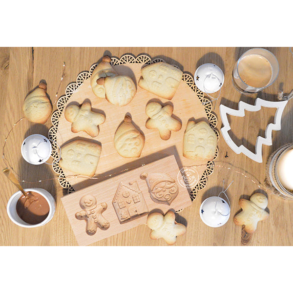 Moule bois biscuits fourrés Noël Scrapcooking - Mathon - 2