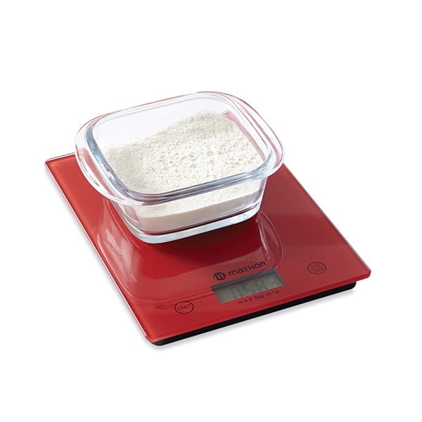 Balance de cuisine digitale rouge 5 kg Mathon - Mathon - 2