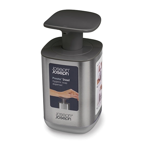 Pompe à savon en inox noir Joseph Joseph - Mathon - 2