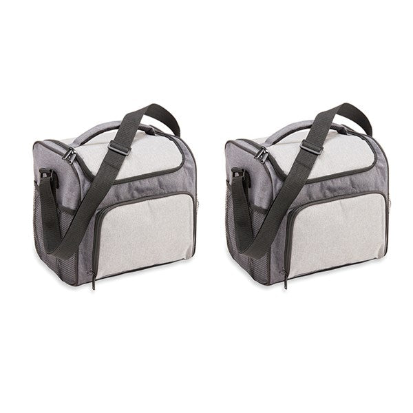 Lot de 2 glacières souples isothermes 14 L grises Mathon - Mathon - 1