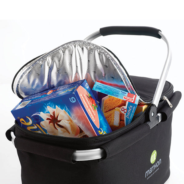 Panier isotherme noir pliable avec anse rabattable Mathon - Mathon - 2