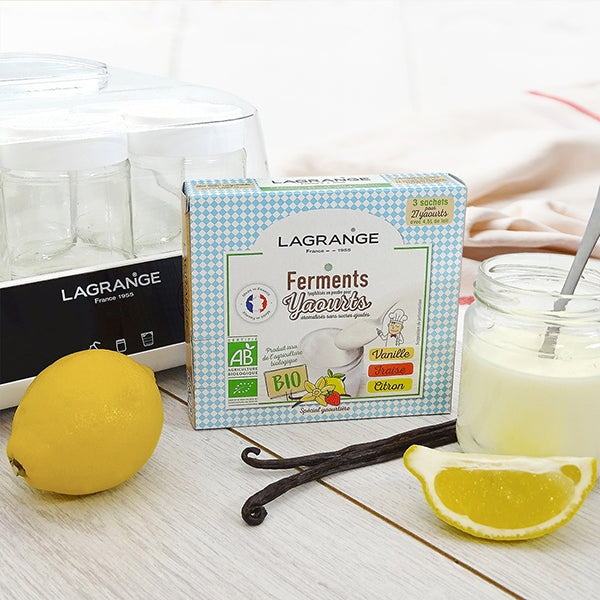 Ferments aromatisés Vanille Fraise Citron Lagrange - Mathon - 3
