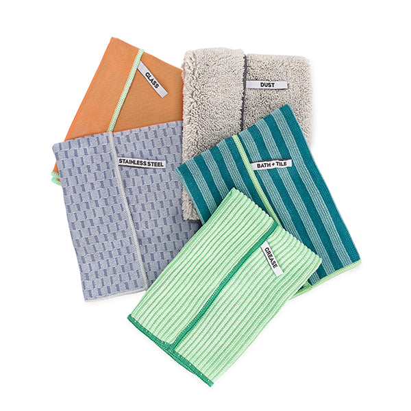 Set de 5 chiffons en microfibre recyclée Renew Full Circle - Mathon - 3