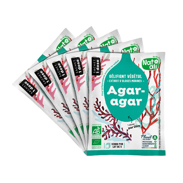 Agar-Agar 5 x 4g  bio Nat-ali - Mathon - 1