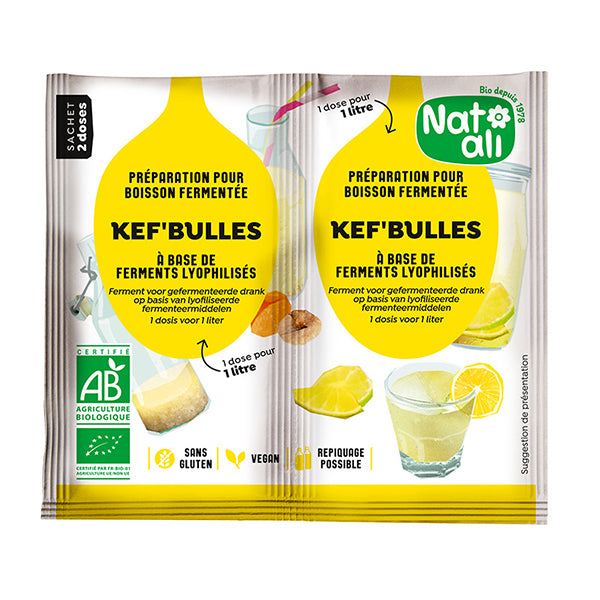 Préparation en poudre pour kéfir de fruits Kef