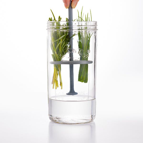 Set de préservation pour herbes en verre et silicone 1 L Kilner - Mathon - 3
