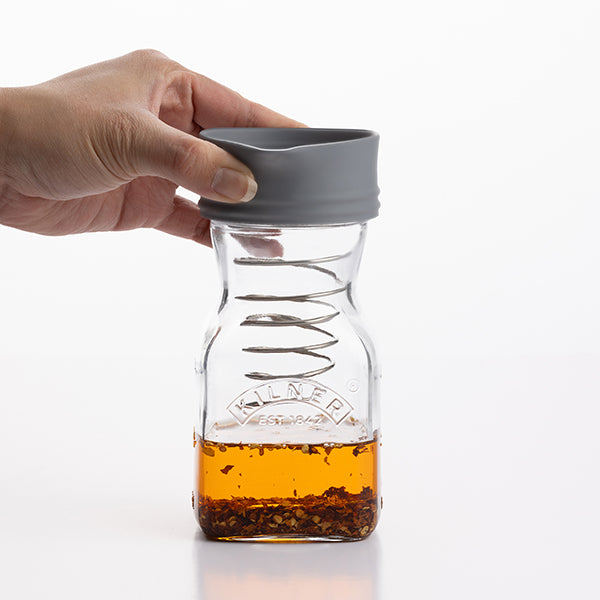Shaker pour vinaigrette en verre et inox 500 ml Kilner - Mathon - 5