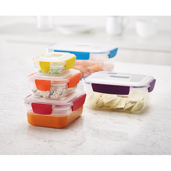 Set de 5 boites de conservation Nest Lock multicolores avec couvercles Joseph Joseph - Mathon - 4