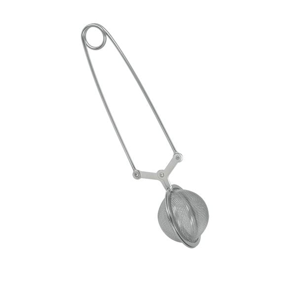 Cuillère-pince à thé boule ronde en inox - Mathon