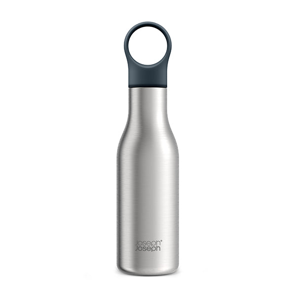 Bouteille isotherme isolée sous vide Loop 500 ml Inox brossé Joseph Joseph - Mathon - 1