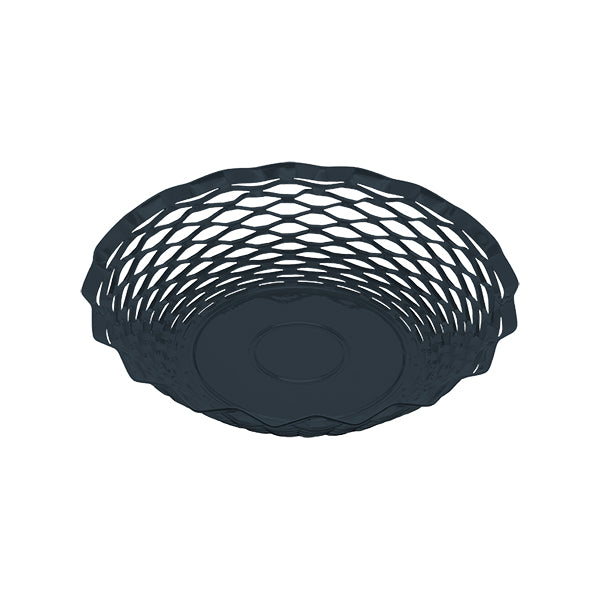 Corbeille ronde Vintage 24,5 cm bleu nuit Roger Orfèvre - Mathon - 1