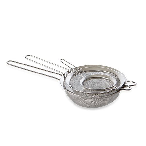 Set de 3 passoires à mailles fines en inox 10, 16, 18 cm Mathon - Mathon - 1