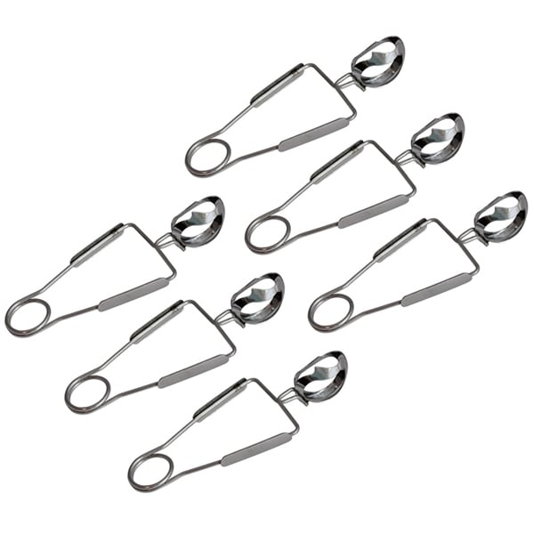 Lot de 6 pinces à escargot inox Roger Orfèvre - Mathon - 1