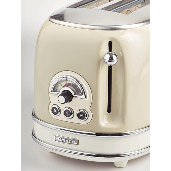 Grille-pain 2 fentes Vintage Beige 810 W 155 Ariete - Mathon - 4