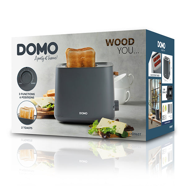 Grille-pain gris mat 1000 W Domo - Mathon - 5