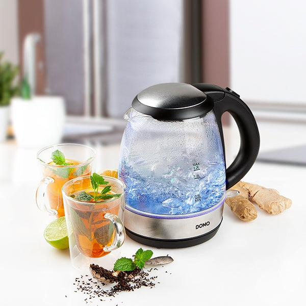Bouilloire en verre led bleu 2200 W Domo - Mathon - 4