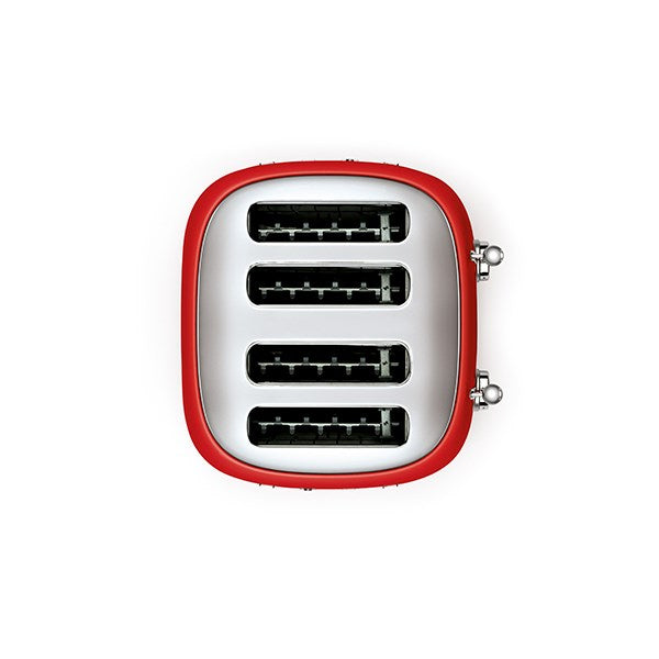 Toaster 4 fentes rouge 2000 W TSF03RDEU Smeg - Mathon - 4