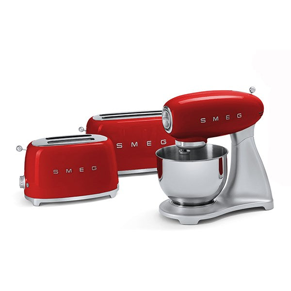 Grille-pain 4 tranches rouge 1500 W TSF02RDEU Smeg - Mathon - 4