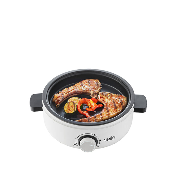 Tajine électrique céramique 4 personnes 1000 W blanc Simeo - Mathon - 5