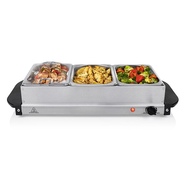 Chauffe plat 3 compartiments 4,2 L - 200 W Princess - Mathon