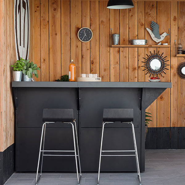 Modulo comptoir bar 60 cm gris cargo ENO - Mathon - 6