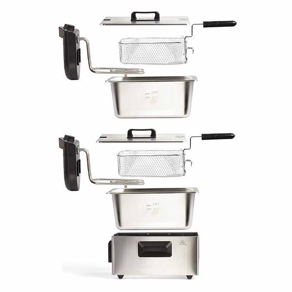 Friteuse double 2 x 3 L inox DOC217 Livoo - Mathon - 4