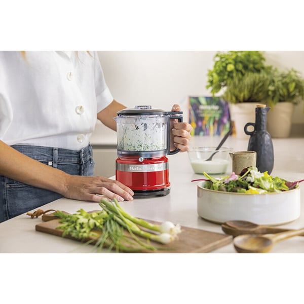 Mini robot hachoir rouge 240 W 5KFC3516EER Kitchenaid - Mathon - 3
