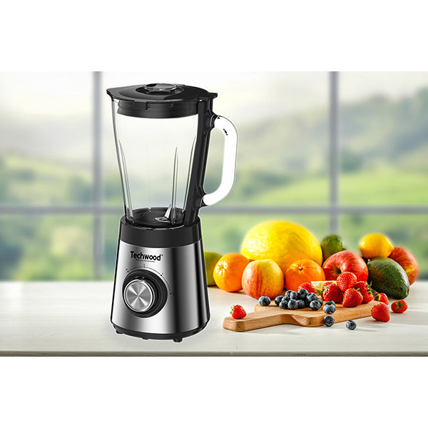Blender inox bol en verre double sécurité 1,5 L Techwood - Mathon - 3