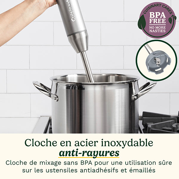 Mixeur plongeant Power Blend 400 W HB500E Cuisinart - Mathon - 4