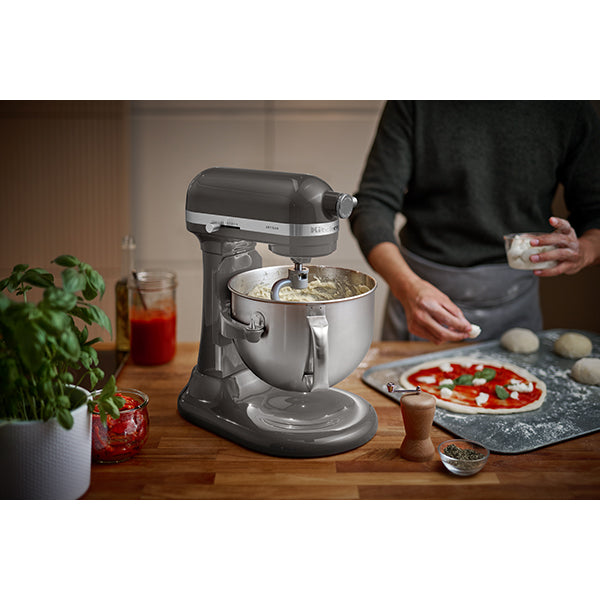 Robot pâtissier multifonction Artisan à bol relevable 5,6 L gris argent 5KSM60SPXECU  Kitchenaid - Mathon - 5