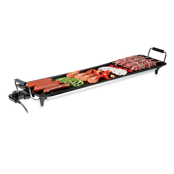 Lot plancha Teppan Yaki 90 cm DOM231 Livoo et spatule coudée Primeline Gefu - Mathon - 4