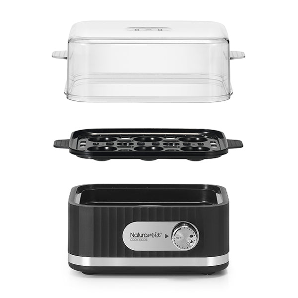 Cuiseur à œufs électrique 6 œufs 400 W noir Naturamix - Mathon - 2