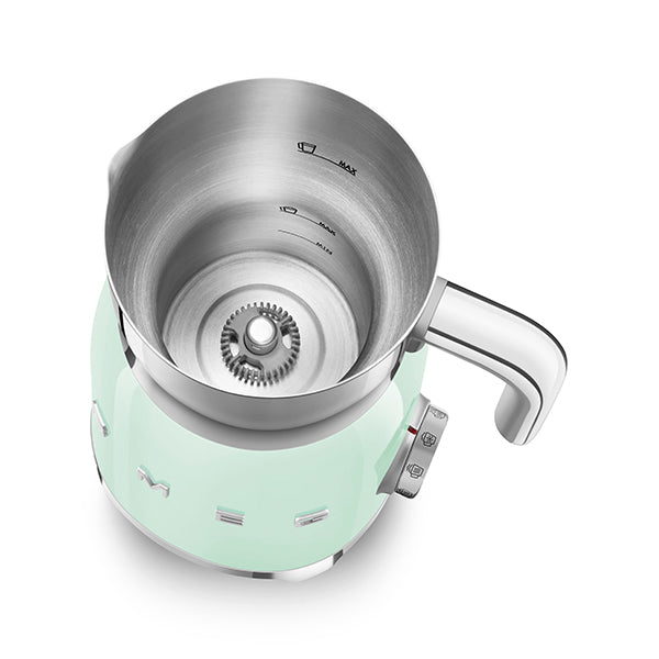 Chocolatière et mousseur de lait 500 W MFF11PGEU vert d’eau Smeg - Mathon - 2