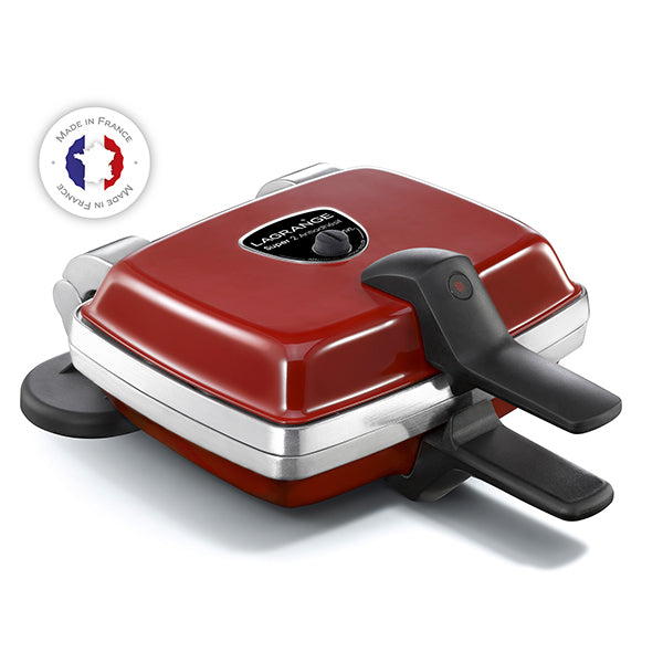 Gaufrier électrique 2 plaques Super 2 Antiadhésif rouge 1000 W Lagrange - Mathon - 2