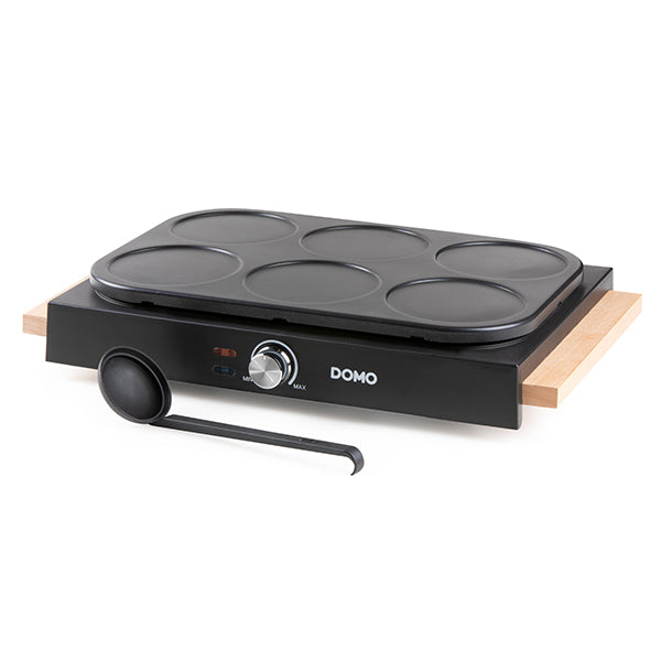 Crêpière électrique mini-crêpes 6 personnes DO8717PN 1000 W Domo - Mathon - 1