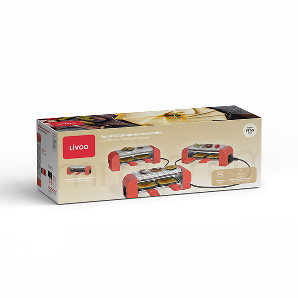 Appareil à raclette 2 personnes connectable 450 W Livoo - Mathon - 7