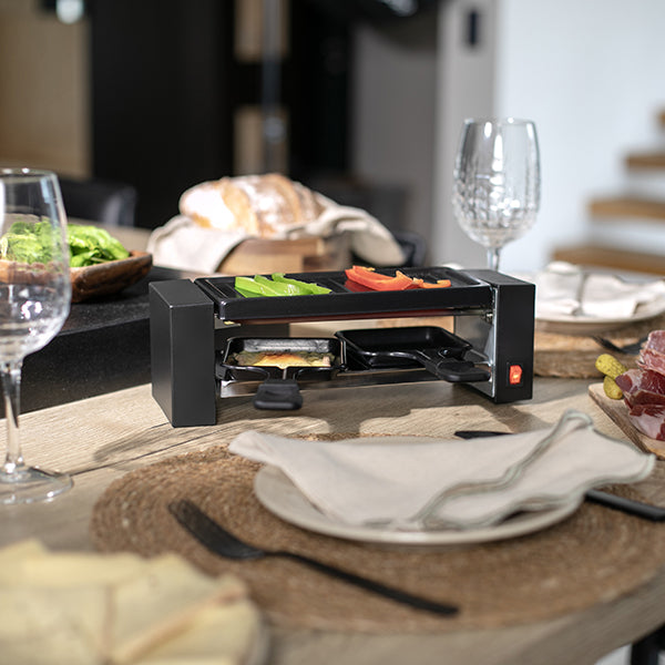 Appareil à raclette 2 personnes connectable noir ON1010N 400 W Onli - Mathon - 2