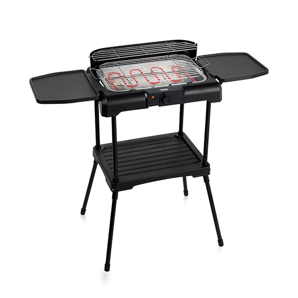 Barbecue électrique tables latérales pliantes 2200 W Princess - Mathon