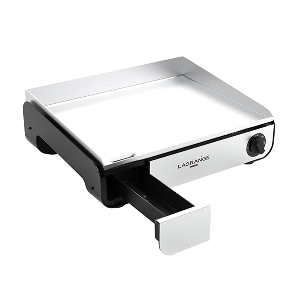 Lot plancha électrique Pro 50 noire avec spatule en inox et sa housse de protection Lagrange - Mathon - 4