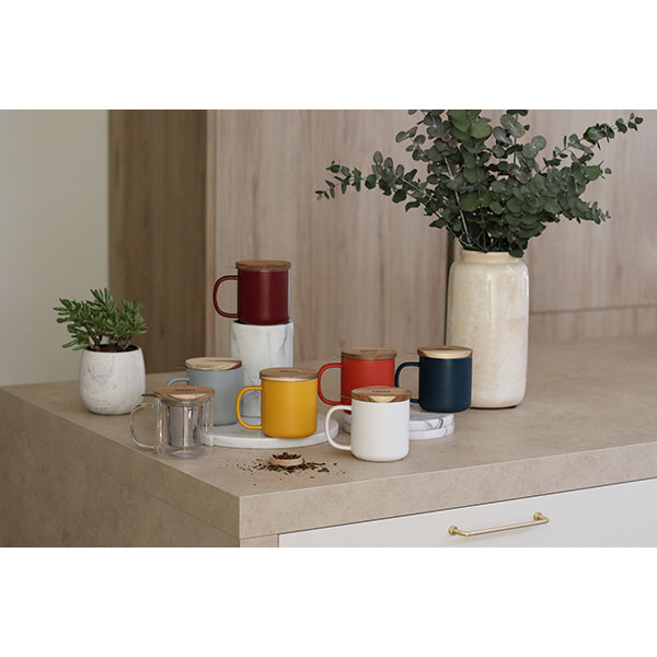 Tisanière mug Juliet en grès bordeaux 300 ml Ogo - Mathon - 4