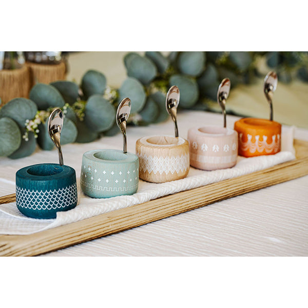 Coffret coquetier et cuillère Piou chevalier vert d’eau Roger Orfèvre - Mathon - 6